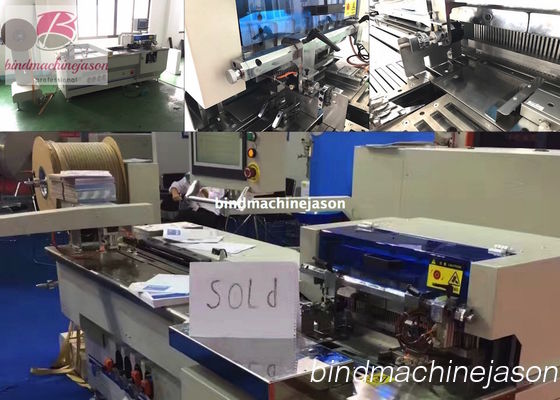 Twin wire inserting machine inline hole punching function PBW580 for calendar 협력 업체