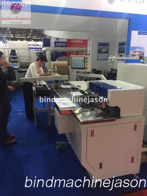 Twin ring inserting machine inline hole punching PBW580 for calendar and book 협력 업체