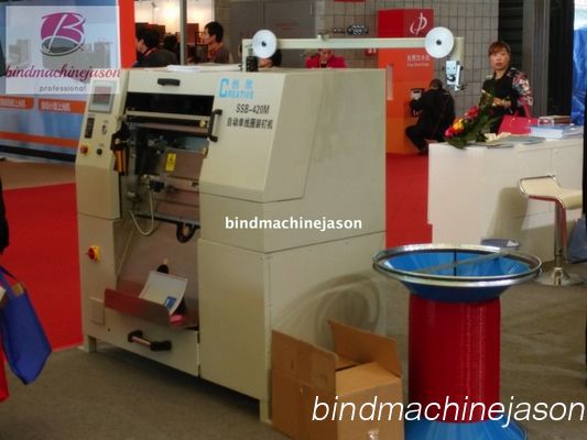 Spiral wire inserting machine SSB420 with spiral lock  for notebooks 협력 업체