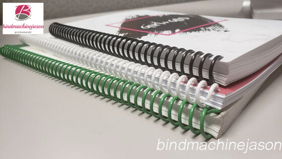 Plastic coil forming and binding machine PS420 used for notebook with differ thickness 협력 업체