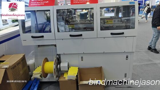 Plastic coil forming and binding machine PS420 used for notebook with differ thickness 협력 업체
